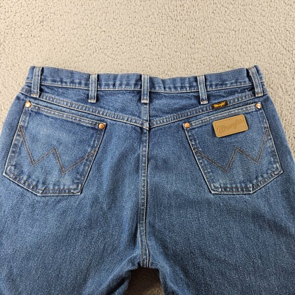 Wrangler Jeans Mens 38x32 Blue 13MWZ Denim Cowboy Cut Relaxed Fit Western Pant - Picture 13 of 16